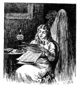 woman and ghost